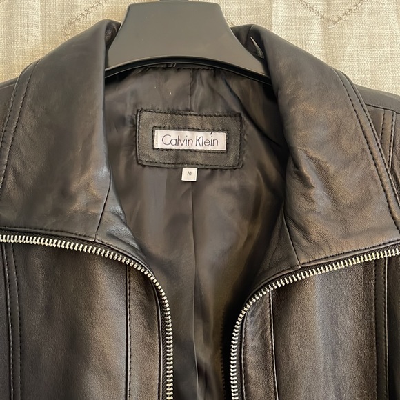 Calvin Klein Leather coat - Picture 2 of 2